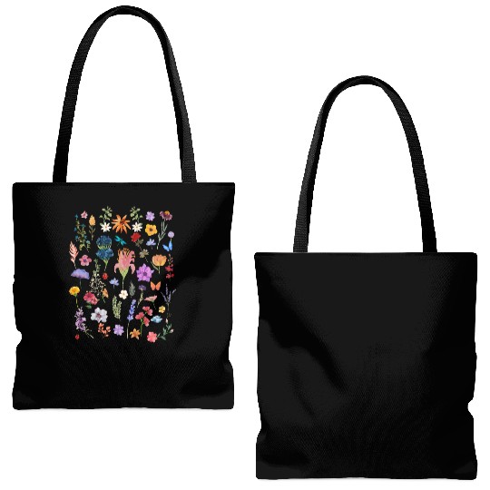 Stay wild flower child. Tote Bags (AOP)
