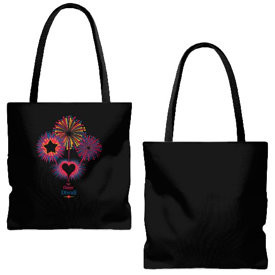 Fireworks for Diwali Celebration Tote Bags (AOP)
