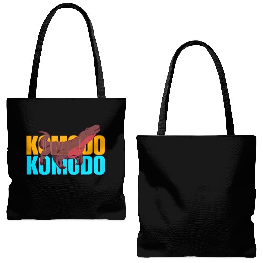 Fierce Komodo Dragon Tote Bags (AOP)