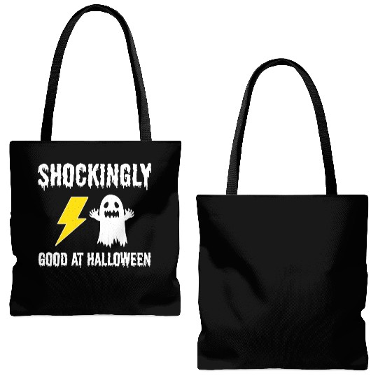 Electrician Halloween: Shockingly Good Technician Tote Bags (AOP)