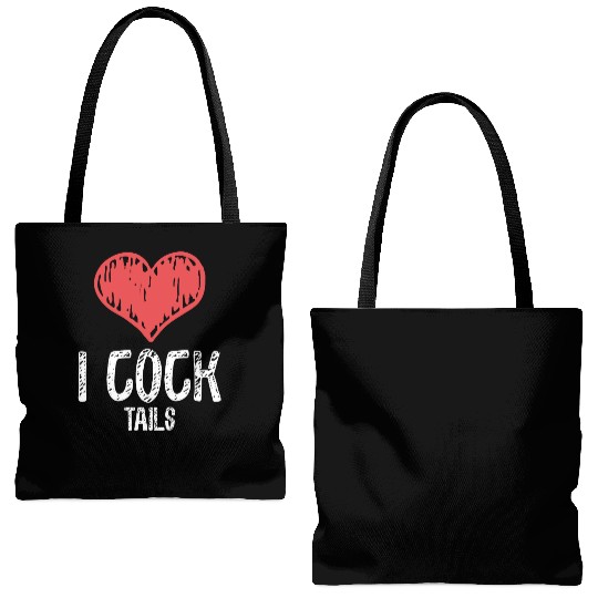 Funny I Love Cocktails 4 Tote Bags (AOP)