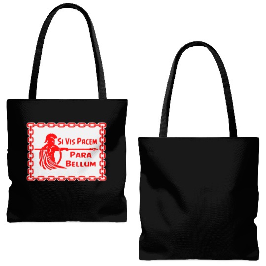 Spartan Si Vis Pacem Para Bellum LIKE US ON FB #U Tote Bags (AOP)