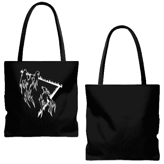 Phoenix bird Tote Bags (AOP)