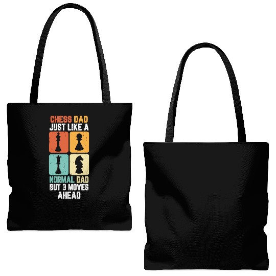 Cool Chess Player Art 10 Tote Bags (AOP)