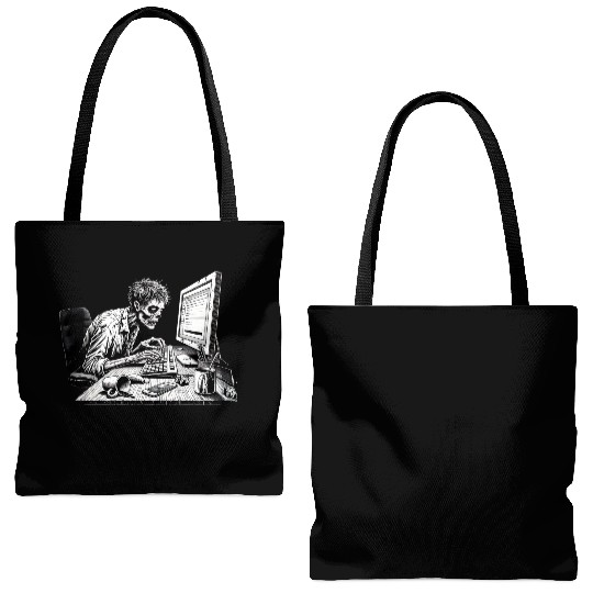 "Evolution of the Undead - Embrace the Zombie Era" Tote Bags (AOP)