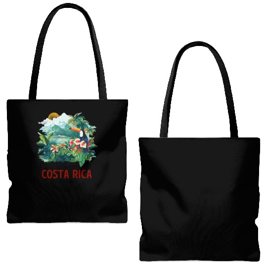 Costa Rica Nature & Macaw Adventure Tote Bags (AOP)