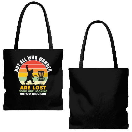Funny Disc Golf Art 2 Tote Bags (AOP)