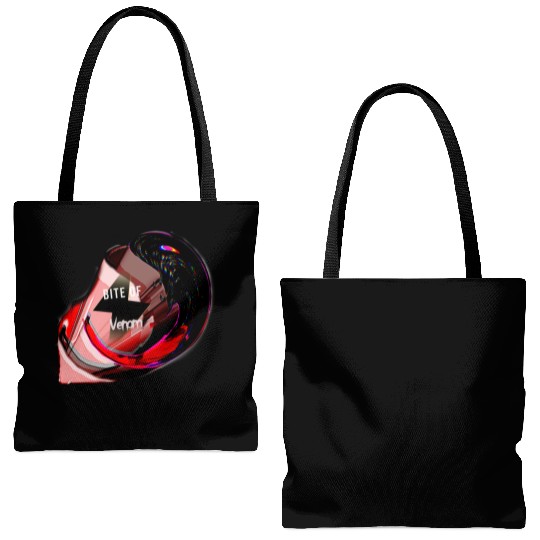 Bite of venom by Astronaut Tote Bags (AOP)