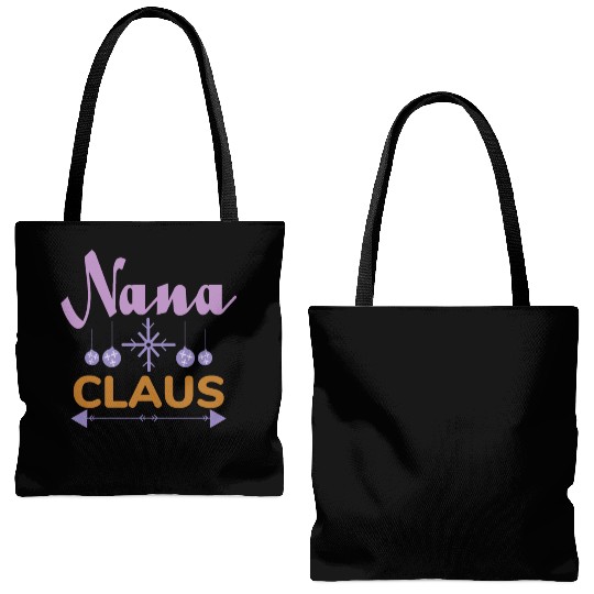 Nana Claus Tote Bags (AOP)