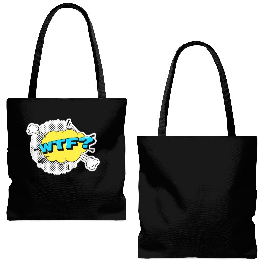 WTF Wine Turkey Family Funny Thanksgiving Tote Bags (AOP)