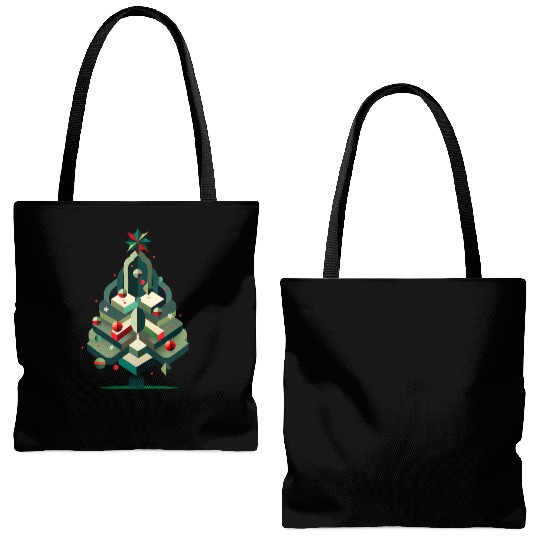 Modern Christmas tree - elegance for the holidays Tote Bags (AOP)