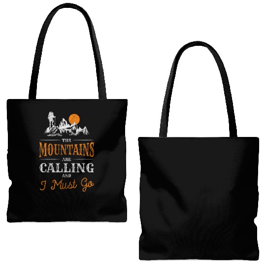 Mountaineering Climbing Alps Carabiner Tote Bags (AOP)