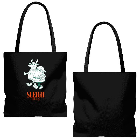 Sleigh all Day Tote Bags (AOP)