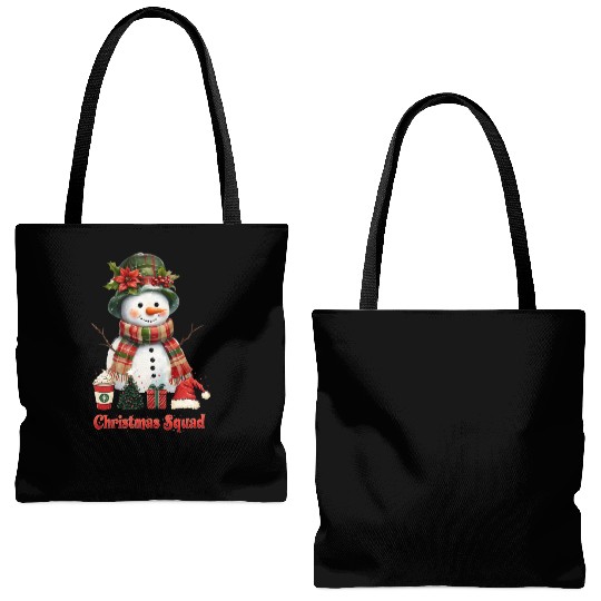 Snowman Christmas Family Gathering Tote Bags (AOP)