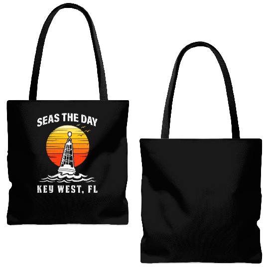 Key-West SEAS THE DAY KEY-WEST SEAS Yachting Tote Bags (AOP)