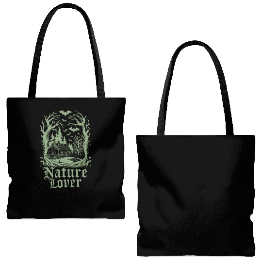 Nature Lover Dark Cottagecore Enchantment Tote Bags (AOP)