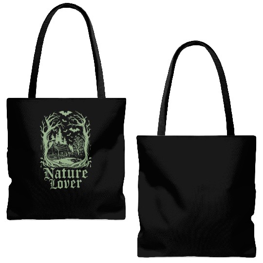 Nature Lover Dark Cottagecore Enchantment Tote Bags (AOP)