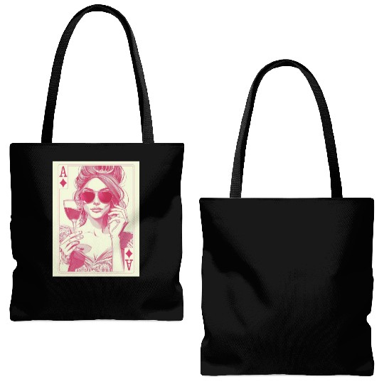 joker girl Tote Bags (AOP)