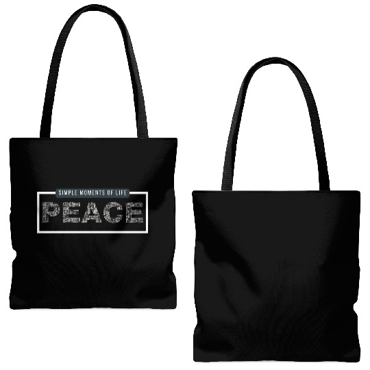 Dark Green and White Simple Modern Typography Tote Bags (AOP)