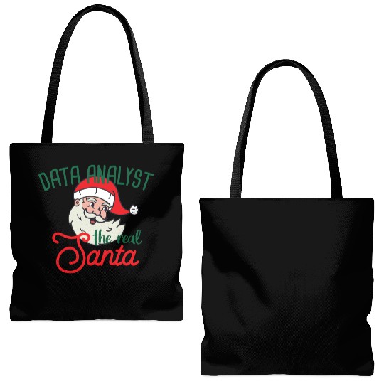 Data Analyst xmas the real Santa Christmas Tote Bags (AOP)