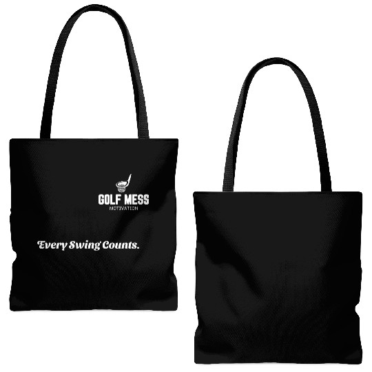 Every Swing Counts Golf Motivation Tote Bags (AOP)