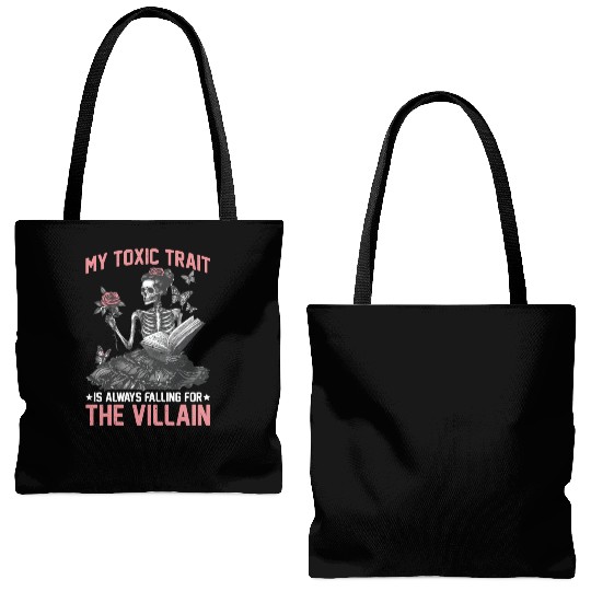 My Toxic Trait Is Always Falling For The Villain 2 Tote Bags (AOP)