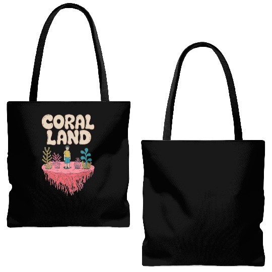 Rainbow Coral Land Tote Bags (AOP)