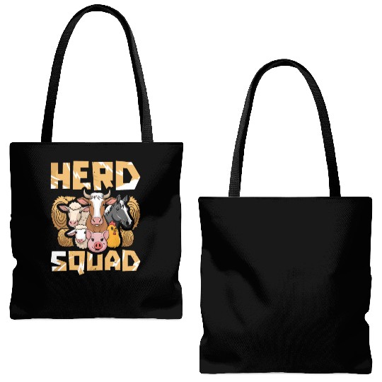 Livestock Farmer Squad Tote Bags (AOP)