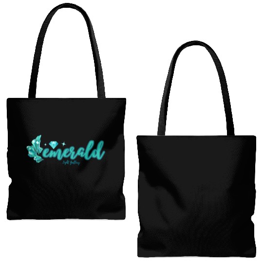 Emerald gemstone jewel Tote Bags (AOP)
