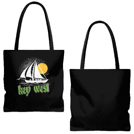 KEY-WEST FLORIDA Sunshine-State West Keys Tote Bags (AOP)