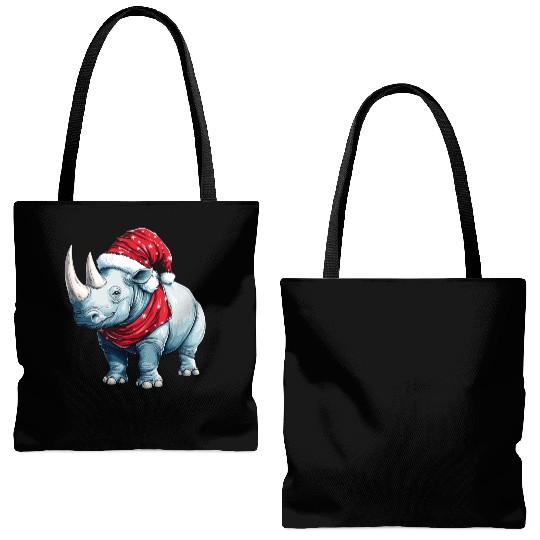 Rhinos Christmas Tote Bags (AOP)