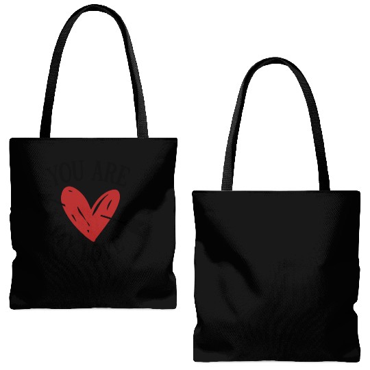 Valentines Day, Valentine Retro Tote Bags (AOP)