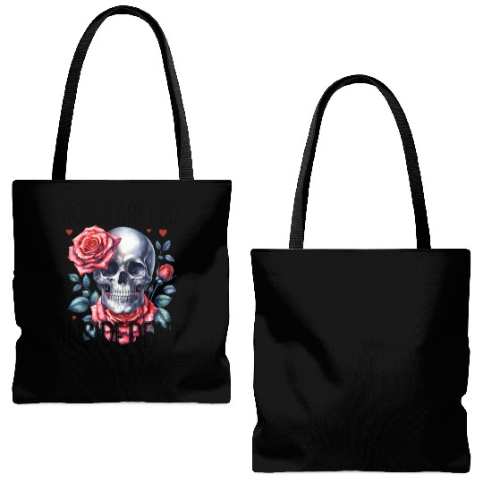 Valentine Retro, Happy Valentines Day Tote Bags (AOP)