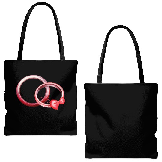Valentines Retro, Valentine Day Tote Bags (AOP)