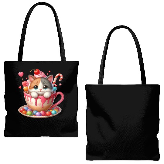 Valentines Retro, Valentine Day Tote Bags (AOP)