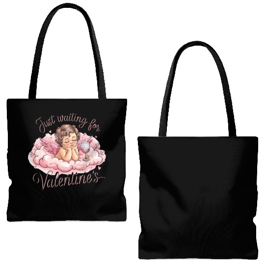 Valentines Day, Valentine Retro Tote Bags (AOP)