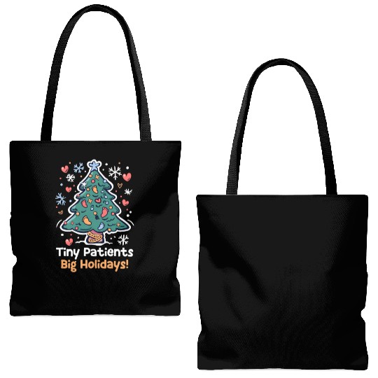 NICU Christmas Tiny Patients, Big Holidays! Tote Bags (AOP)
