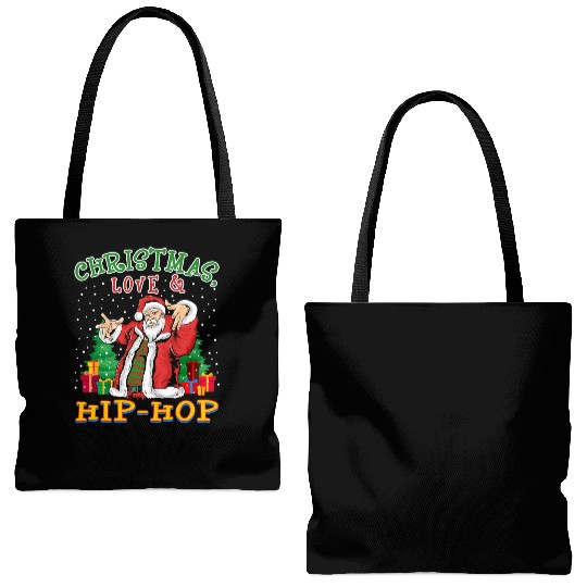 Christmas, Love & Hip Hop, Santa’s Holiday Look Tote Bags (AOP)