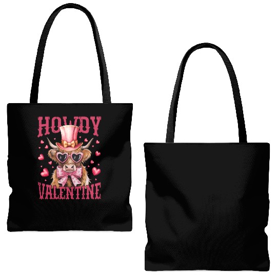 Howdy Valentine Tote Bags (AOP)