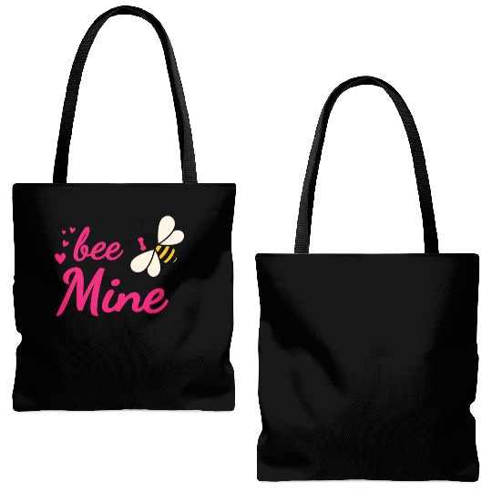 Bee Mine Valentine Tote Bags (AOP)