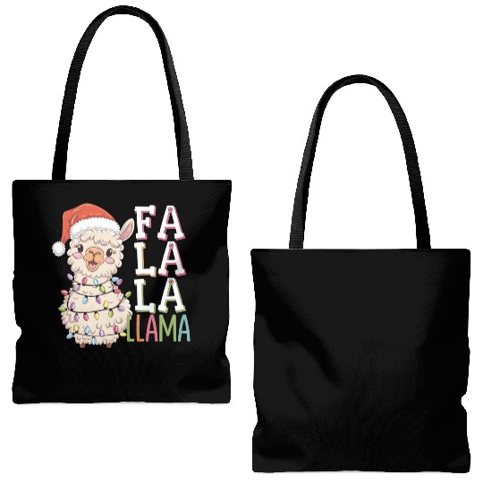 Fa La La Llama Tote Bags (AOP)