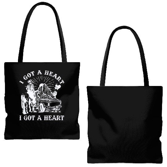 I Got A Heart Like A Truck Tote Bags (AOP)