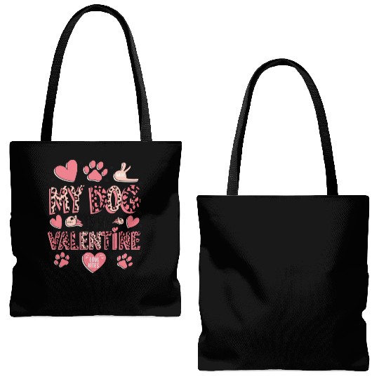 Valentines, Valentines Day, Retro Valentine Tote Bags (AOP)