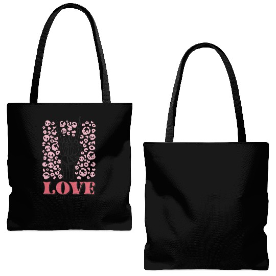 Valentines Day, Valentine Retro Tote Bags (AOP)