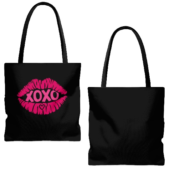 XOXO Valentine Sublimation Tote Bags (AOP)