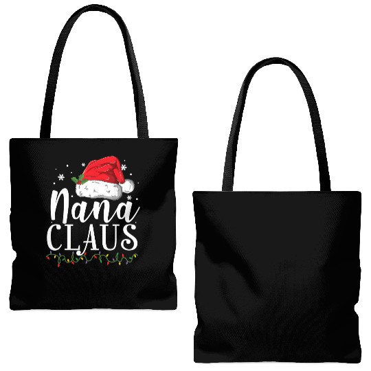 Funny Nana Claus Christmas Pajamas Santa Gift Tote Bags (AOP)
