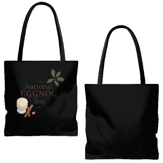 Celebrate National Eggnog Day Tote Bags (AOP)