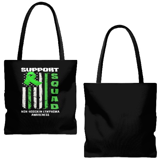 Non-Hodgkin Lymphoma Awareness Support Squad Tote Bags (AOP)