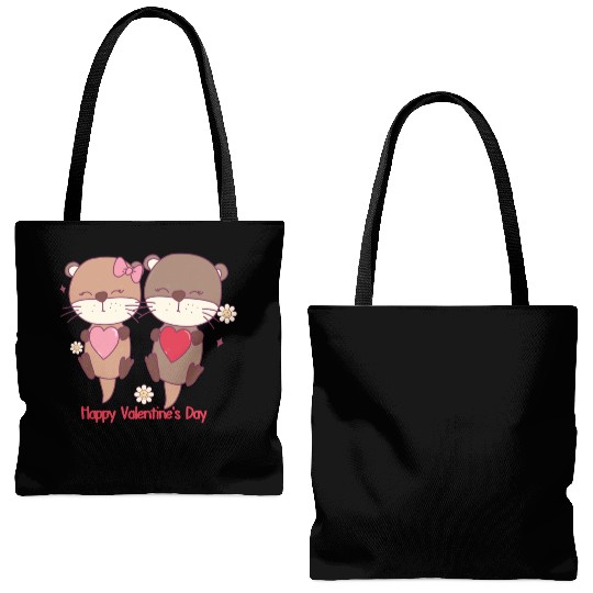 Valentines Day, Retro Valentine, Coquete Valentine Tote Bags (AOP)