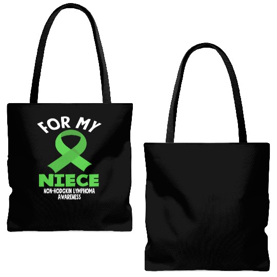 Non-Hodgkin Lymphoma Awareness For My Niece Tote Bags (AOP)